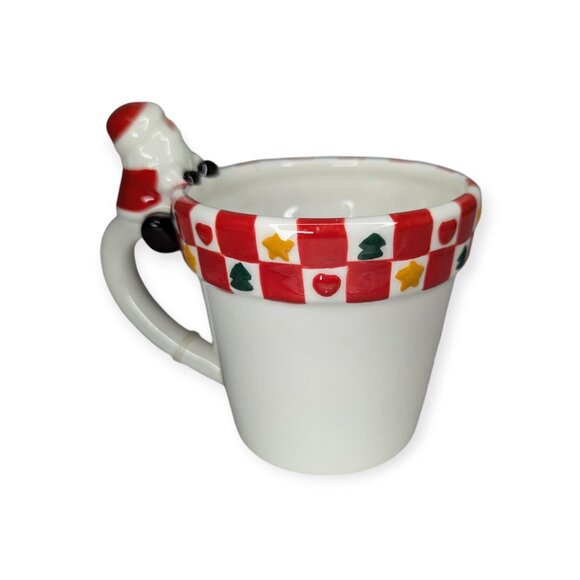 NWT CBK Ceramic Santa Ho Ho Ho Christmas Mug with Tags - Picture 3 of 9
